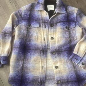 Wilfred and Cream Plaid Jacket